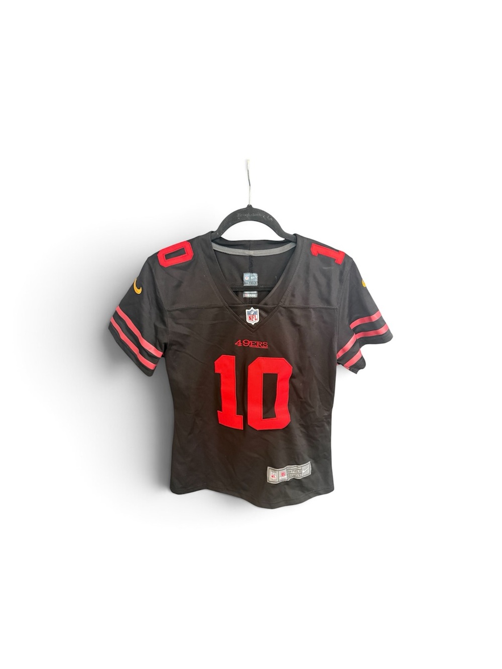 NFL San Francisco 49ers Women's Jersey - Black with Red Accents